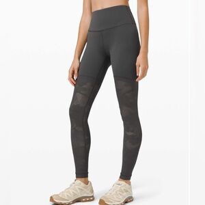 Lululemon Sheer Will High-Rise Tight 28" *Camo Legging Graphite Grey